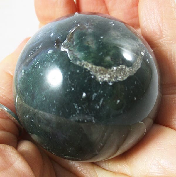 Moss Agate Sphere - Crystal Carvings > Polished Crystal Spheres