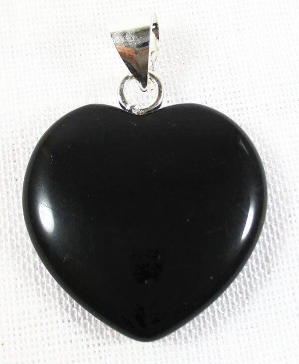 Obsidian Heart pendant (Smallish) - Crystal Jewellery > Crystal Pendants