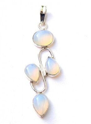 Opalite 4 crystal Pendant - Crystal Jewellery > Crystal Pendants