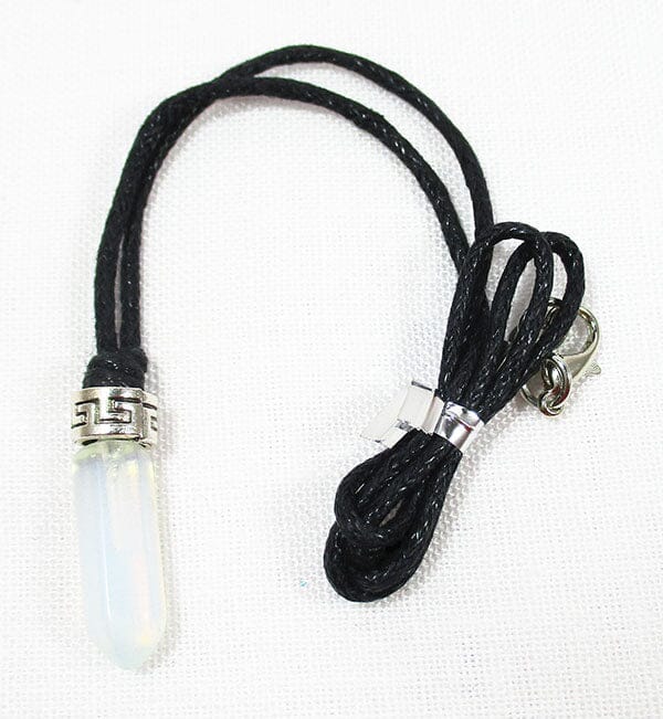 Opalite Point Pendant on Cord REDUCED - Crystal Jewellery > Point Pendants