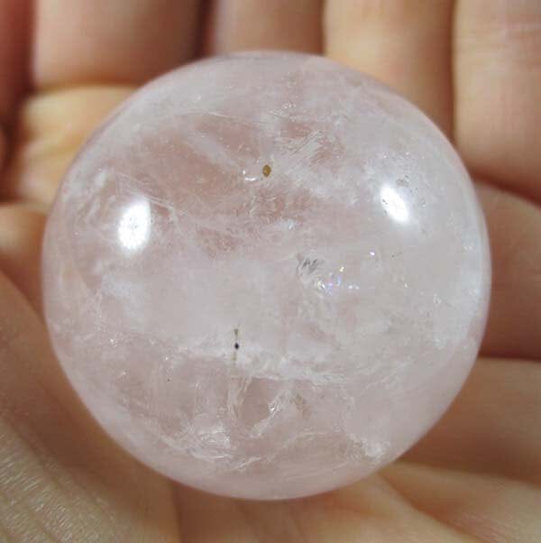 Pale Rose Quartz Sphere (Small) - Crystal Carvings > Polished Crystal Spheres