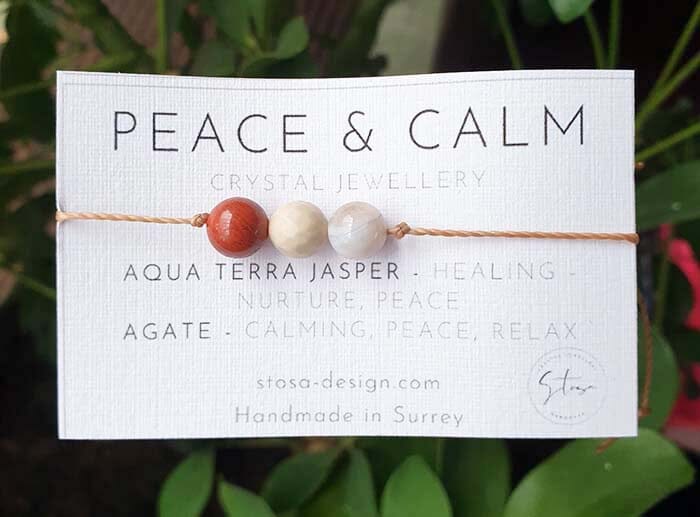 Peace and Calm Friendship Bracelet - Crystal Jewellery > Gemstone Bracelets
