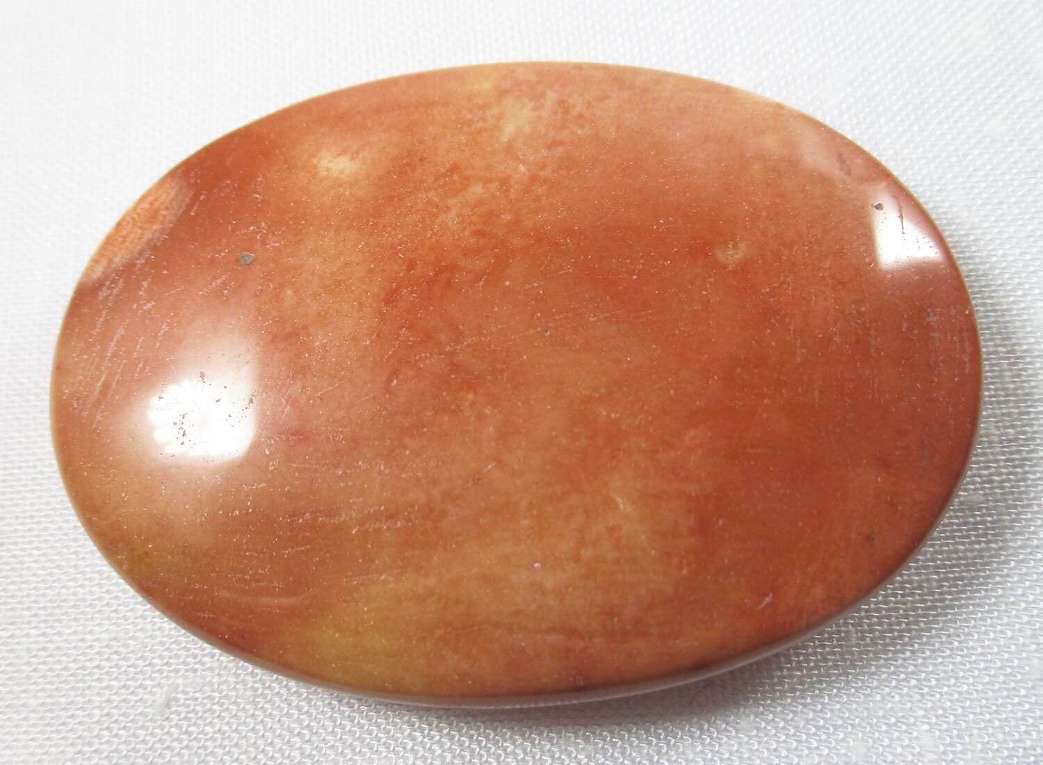 Peach Mookaite Palm Stone - Cut & Polished Crystals > Polished Crystal Palm Stones