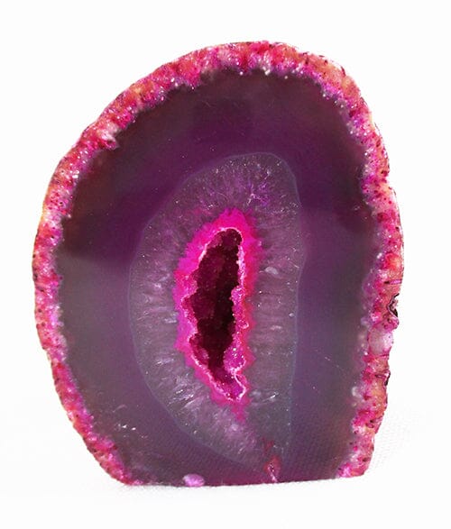 Pink Agate Standing Geode - Natural Crystals > Crystal Geodes