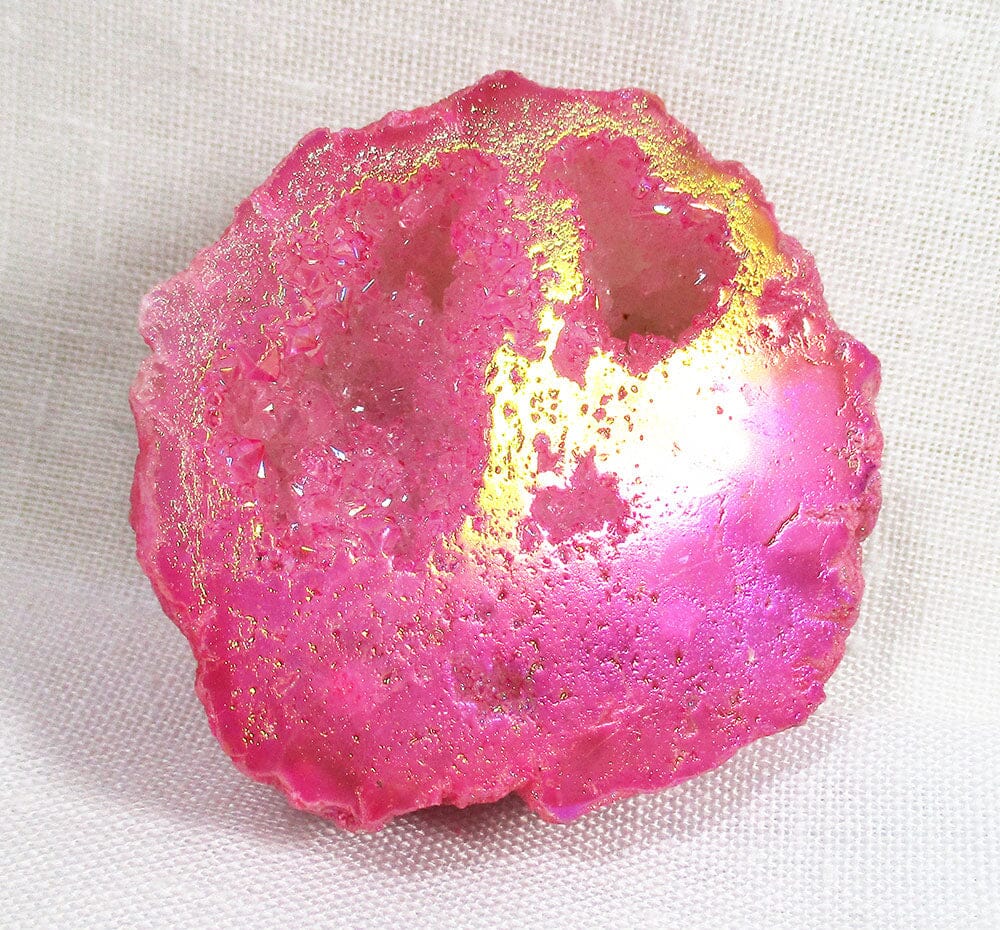 Pink Aura Quartz Geode - Natural Crystals > Crystal Geodes