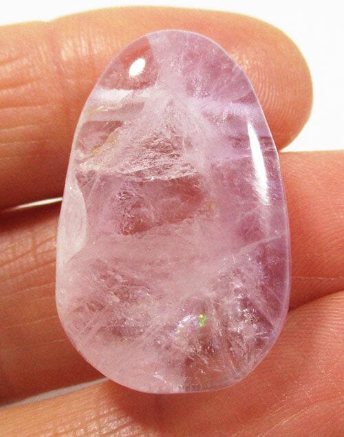 Pink Fluorite Drilled Pendant - Crystal Jewellery > Crystal Pendants