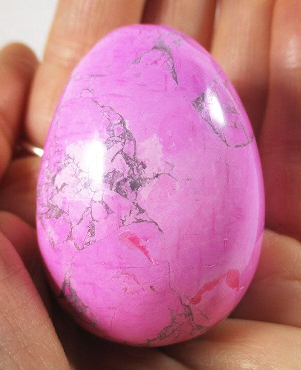 Pink Howlite Egg - Crystal Carvings > Polished Crystal Eggs
