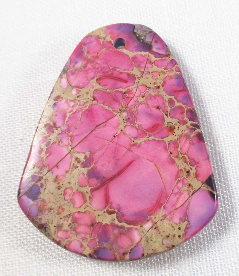 Pink Sea Sediment Jasper Pendant REDUCED - Crystal Jewellery > Crystal Pendants