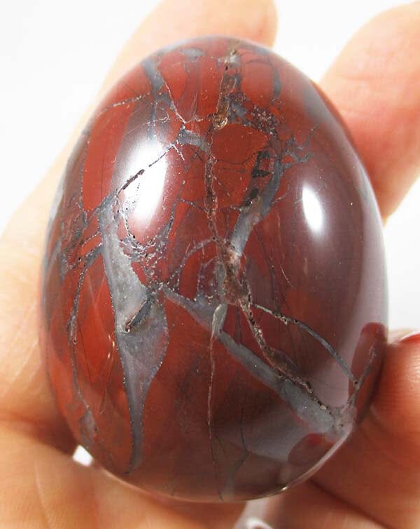 Poppy Jasper Egg - Crystal Carvings > Polished Crystal Eggs