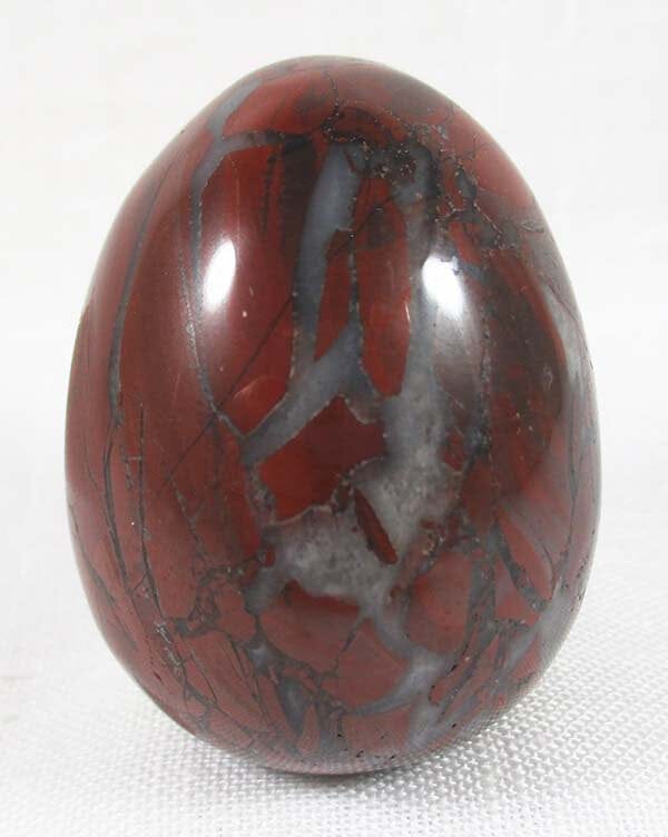 Poppy Jasper Egg - Crystal Carvings > Polished Crystal Eggs