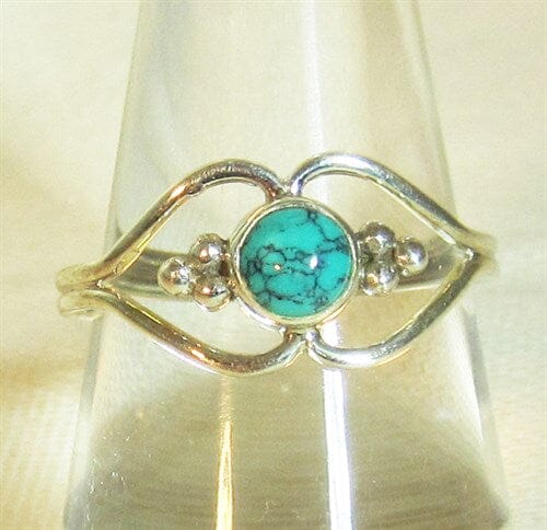 Pretty Turquoise Ring (Size N) - Crystal Jewellery > Gemstone Rings