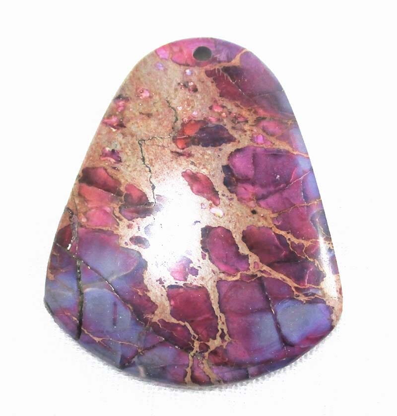 Purple Sea Sediment Jasper Pendant REDUCED - Crystal Jewellery > Crystal Pendants