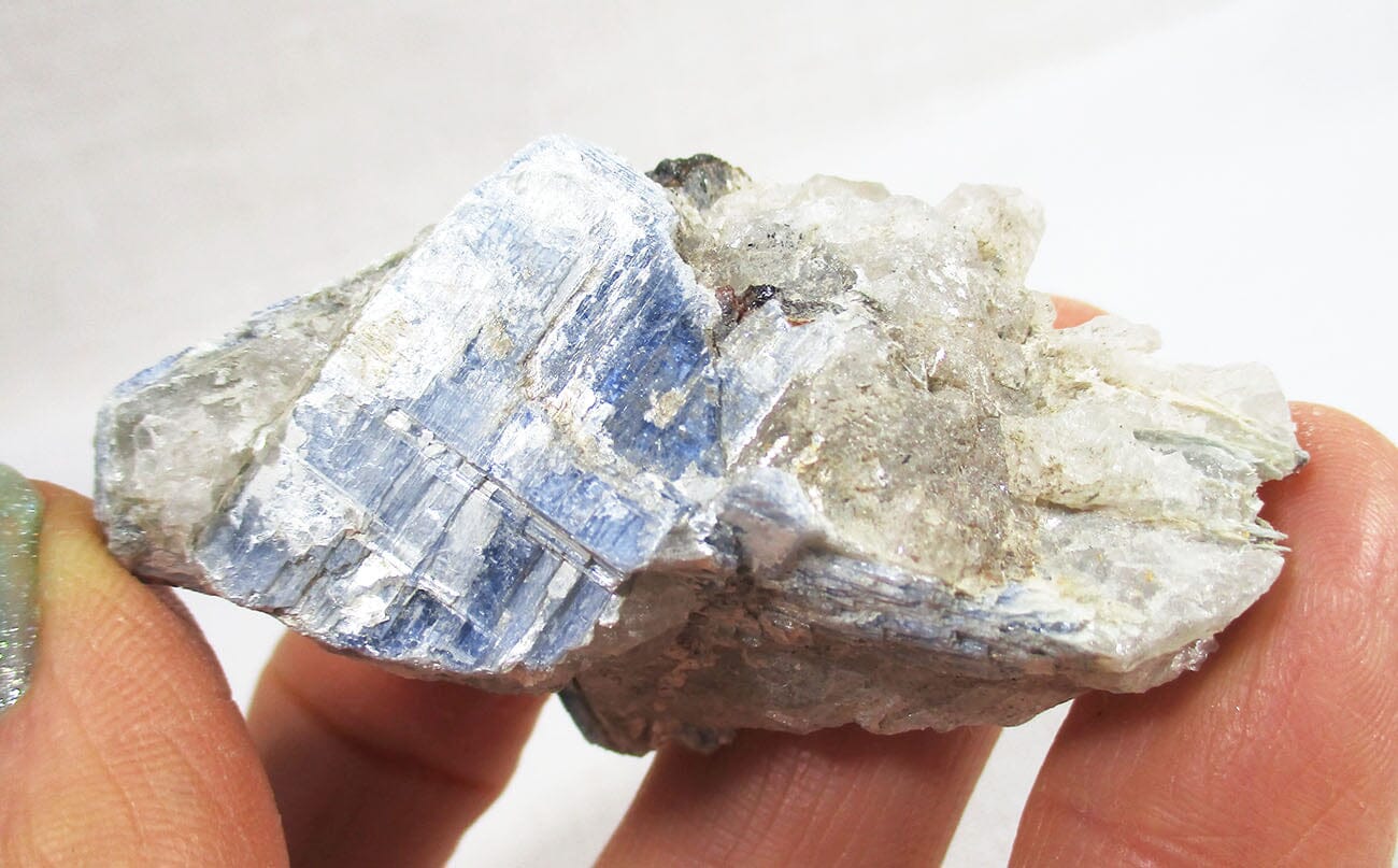 Quartz and Blue Kyanite Cluster - Natural Crystals > Natural Crystal Clusters