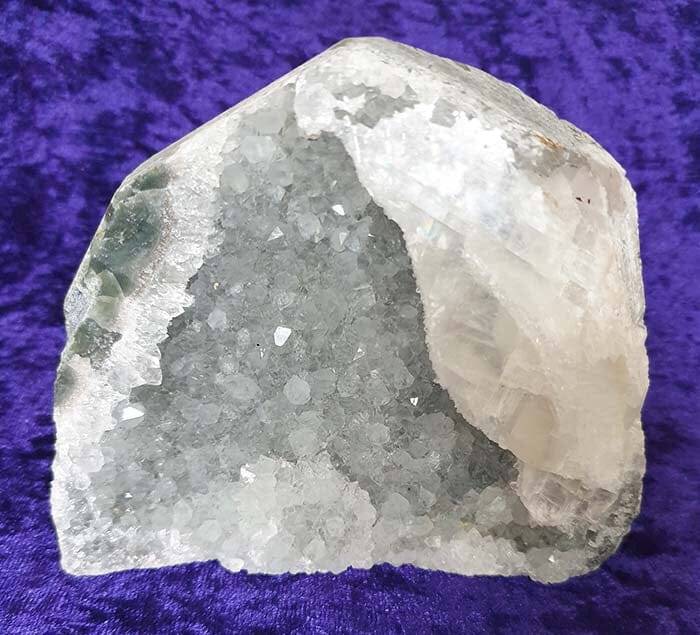Quartz and Calcite Standing Cluster - Natural Crystals > Natural Crystal Clusters