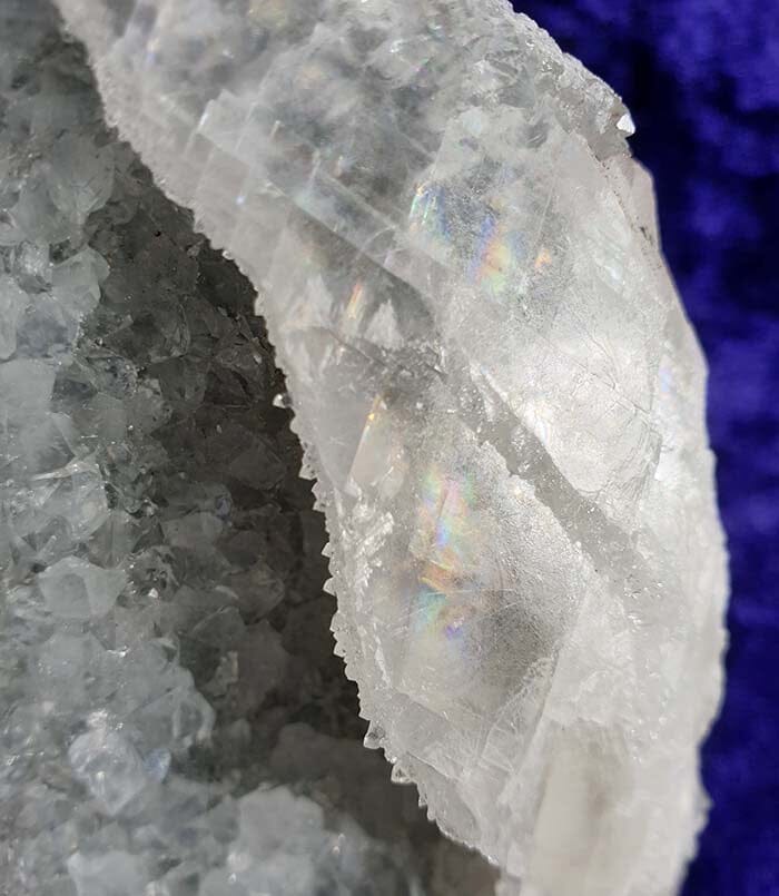 Quartz and Calcite Standing Cluster - Natural Crystals > Natural Crystal Clusters