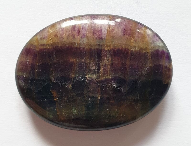 Rainbow Fluorite Thumb Stone - Cut & Polished Crystals > Polished Crystal Thumb Stones