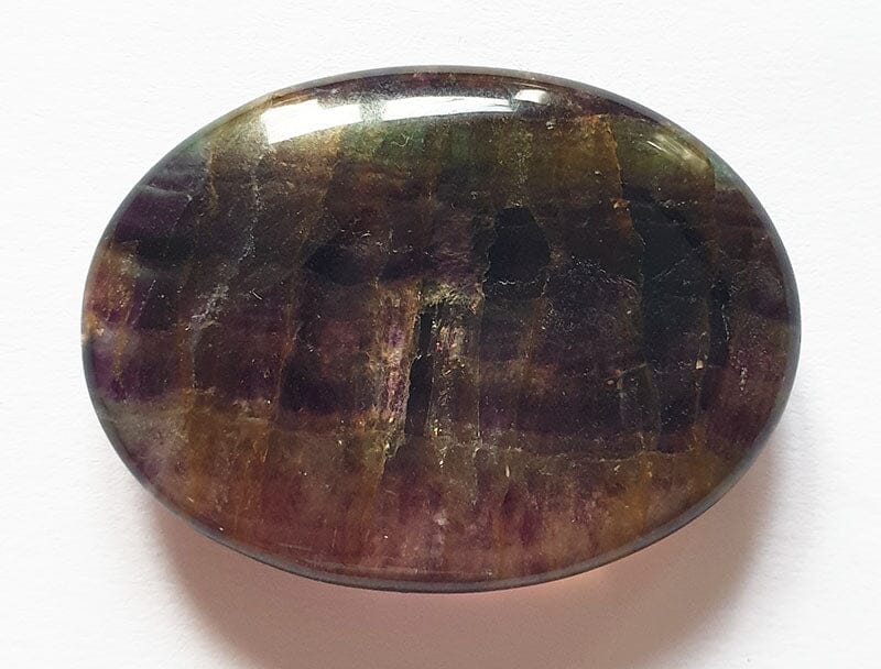 Rainbow Fluorite Thumb Stone - Cut & Polished Crystals > Polished Crystal Thumb Stones