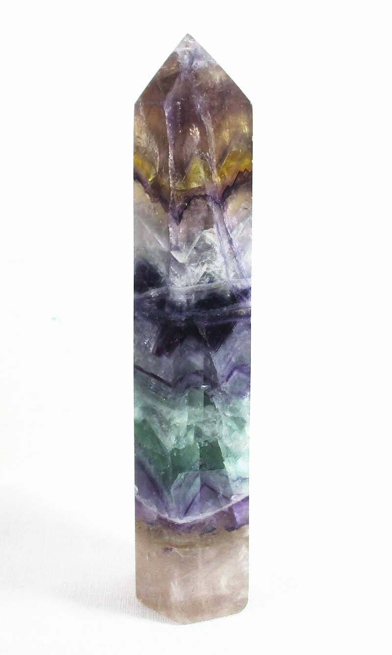 Rainbow Fluroite Polished Point (Large) - Cut & Polished Crystals > Crystal Obelisks & Natural Points