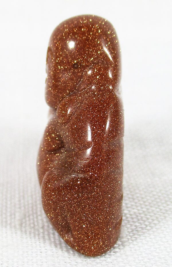 Red Goldstone Buddha (Small) - Crystal Carvings > Hand Carved Buddhas