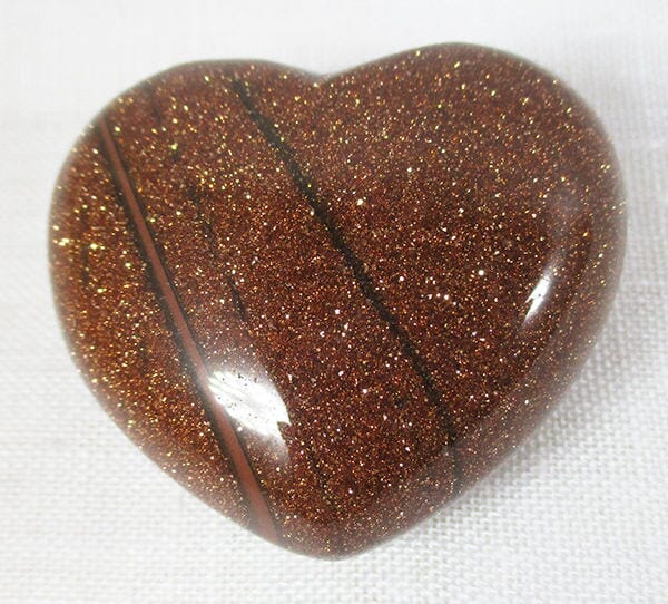 Red Goldstone Heart - Crystal Carvings > Polished Crystal Hearts