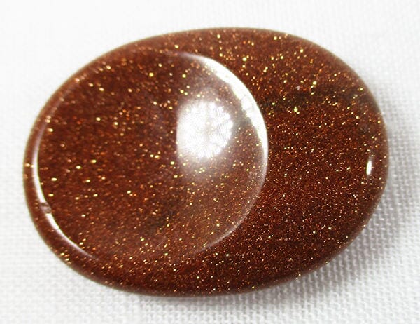 Red GoldStone Thumb Stone - Cut & Polished Crystals > Polished Crystal Thumb Stones