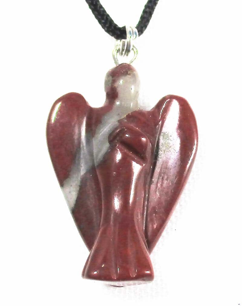 Red Jasper Angel Pendant - Crystal Jewellery > Angel Pendants