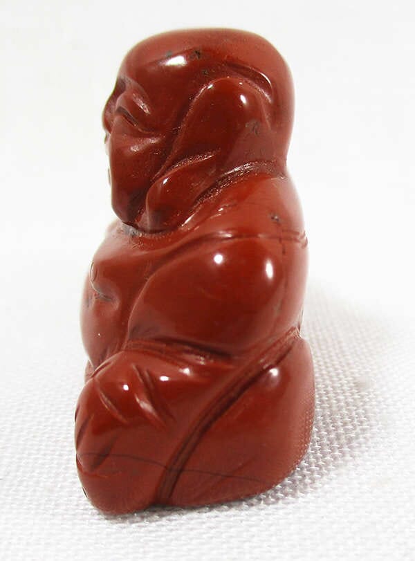 Red Jasper Buddha (Small) - Crystal Carvings > Hand Carved Buddhas