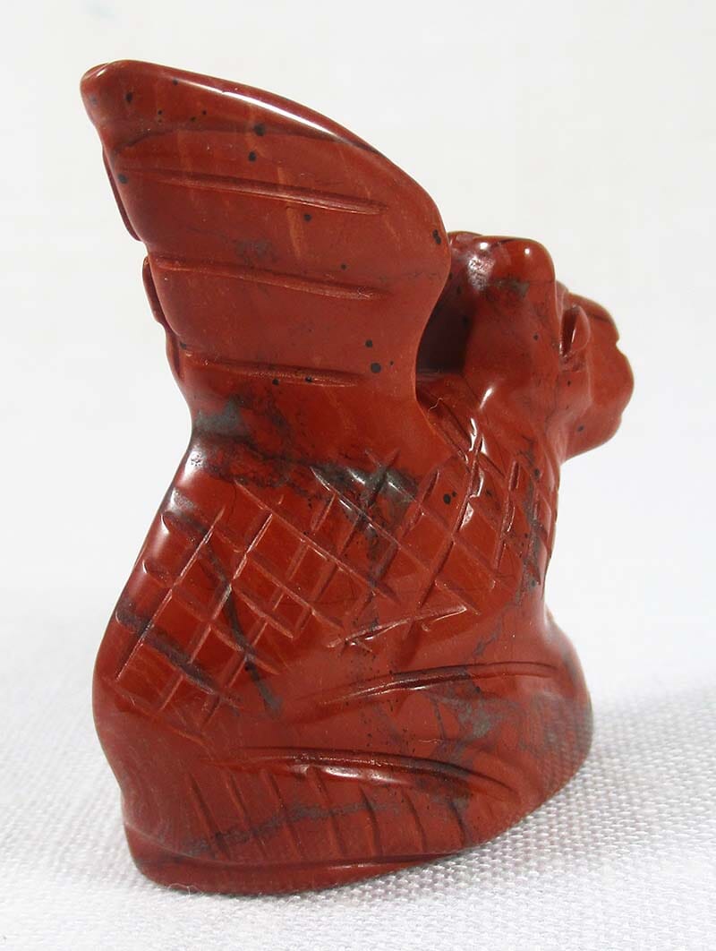 Red Jasper Dragon - Crystal Carvings > Carved Crystal Animals