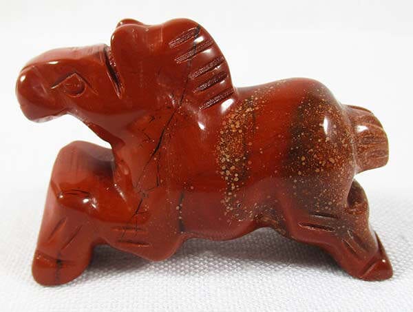 Red Jasper Horse - Crystal Carvings > Carved Crystal Animals