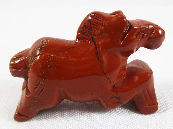 Red Jasper Horse - Crystal Carvings > Carved Crystal Animals