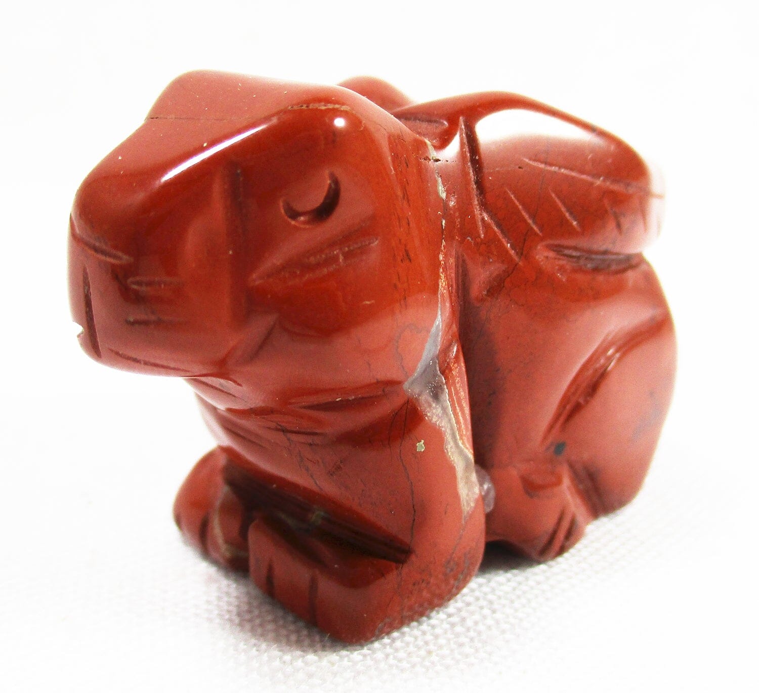 Red Jasper Rabbit - Crystal Carvings > Carved Crystal Animals