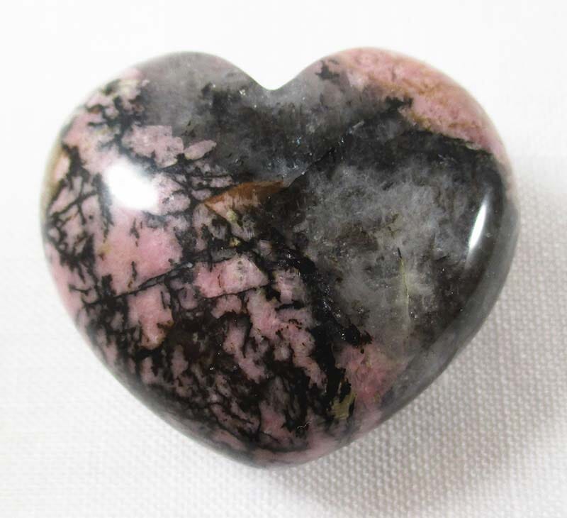 Rhodonite Heart - Crystal Carvings > Polished Crystal Hearts