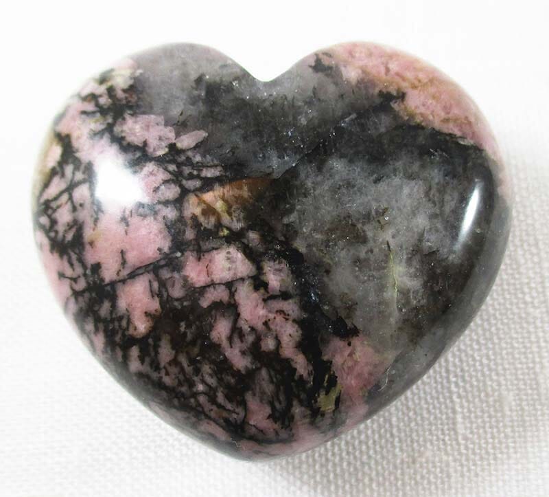 Rhodonite Heart - Crystal Carvings > Polished Crystal Hearts