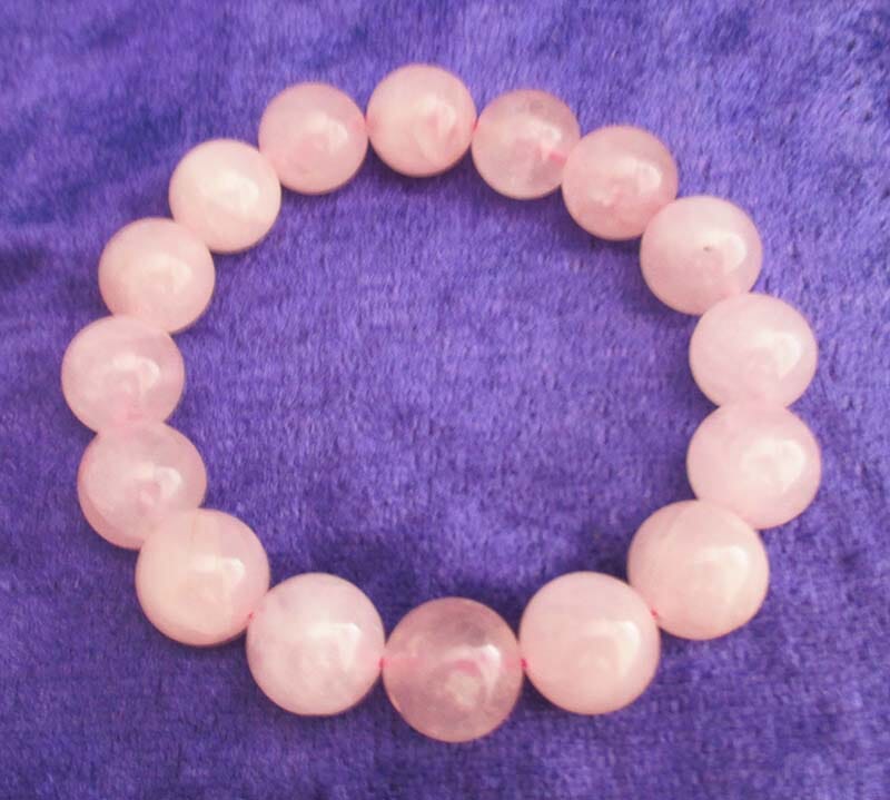 Rose Quartz Chunky Power Bracelet - Crystal Jewellery > Gemstone Bracelets