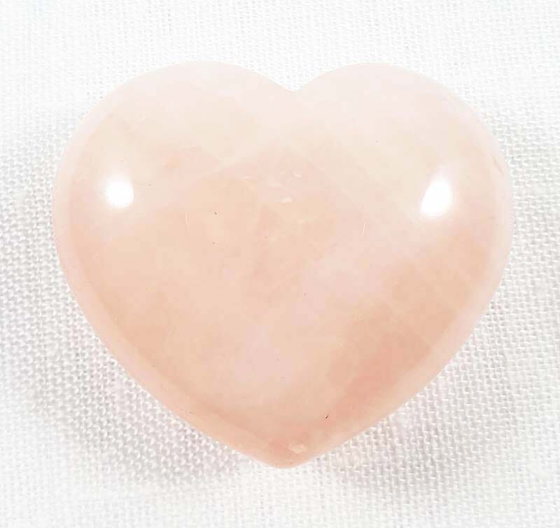 Rose Quartz Heart - Crystal Carvings > Polished Crystal Hearts