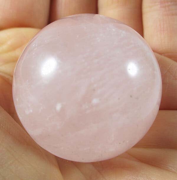 Rose Quartz Sphere (Small) - Crystal Carvings > Polished Crystal Spheres