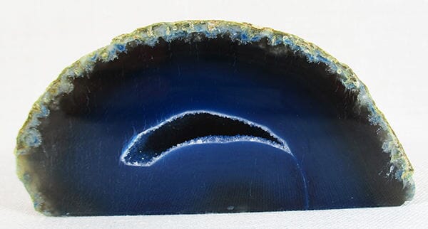 Rough Blue Agate Standing Geode - Natural Crystals > Crystal Geodes