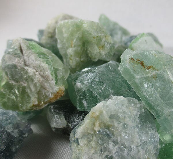 Rough Fluorite Chunks (x3) - Natural Crystals > Raw Crystal Chunks