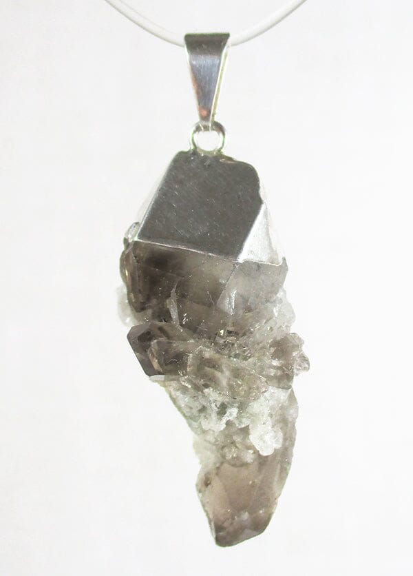 Rough Smoky Quartz Cluster Pendant (Small) - Crystal Jewellery > Crystal Pendants