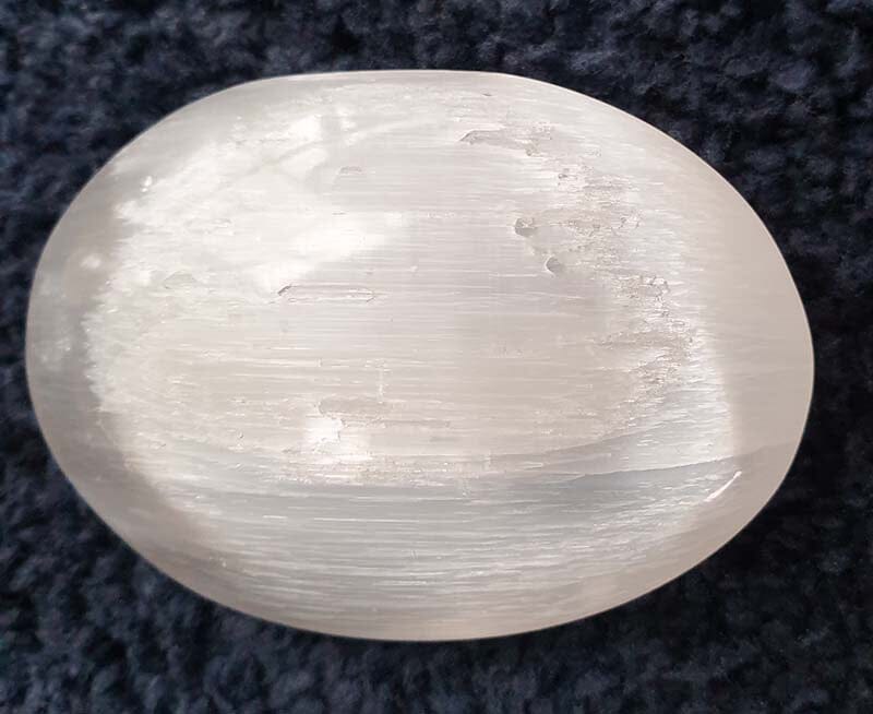 Selenite Palm Stone - Cut & Polished Crystals > Polished Crystal Palm Stones