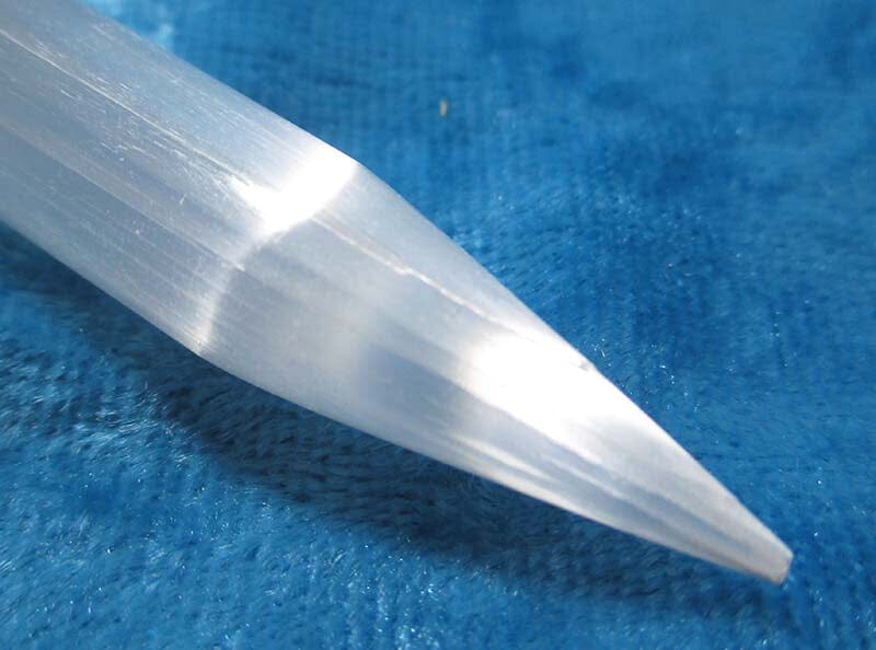 Selenite Slim Wand - Dowsing > Crystal Healing Wands