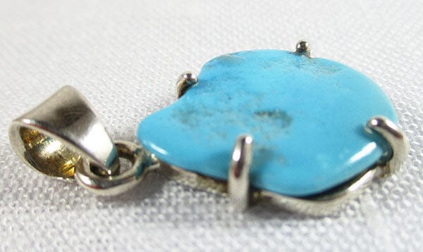 Sleeping Beauty Turquoise pendant (Small) - Crystal Jewellery > Crystal Pendants