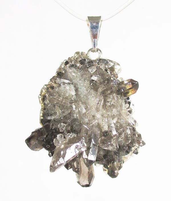 Smoky Quartz Cluster Pendant (Small) - Crystal Jewellery > Crystal Pendants