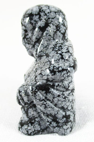 Snowflake Obsidian Buddha - Crystal Carvings > Hand Carved Buddhas