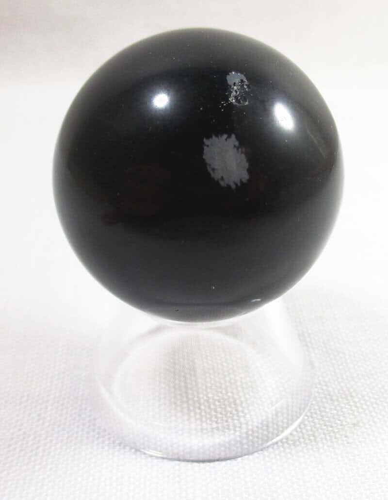 Snowflake Obsidian Sphere Smallish - Crystal Carvings > Polished Crystal Spheres
