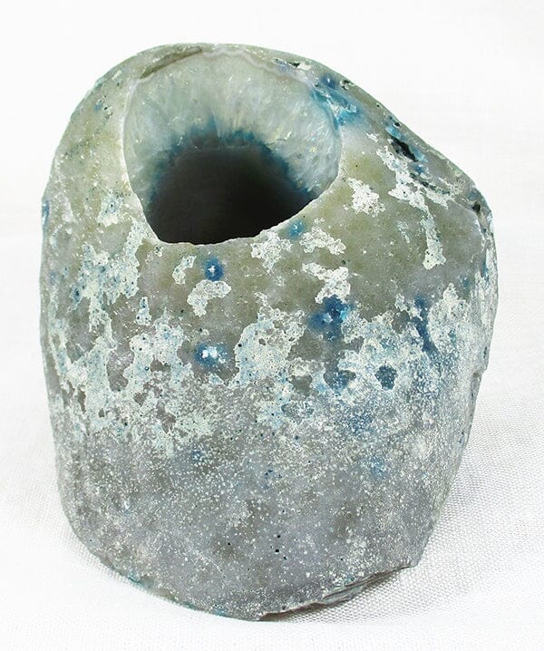 Standing Sea Green Agate Tealight Holder - Others > Tealight Holders
