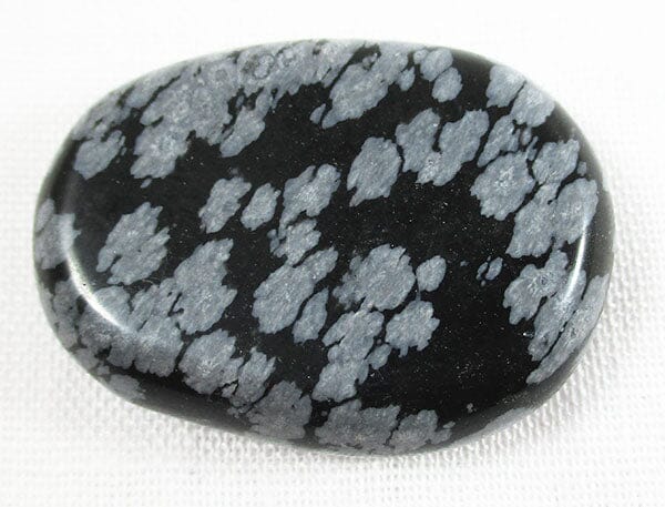 Strength Snowflake Obsidian Thumb Stone - Cut & Polished Crystals > Polished Crystal Thumb Stones