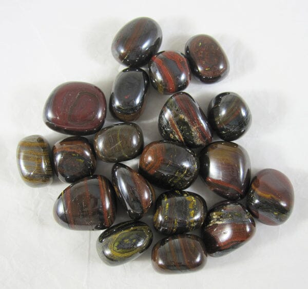 Tiger Iron Tumble Stones (x3) - Cut & Polished Crystals > Polished Crystal Tumble Stones