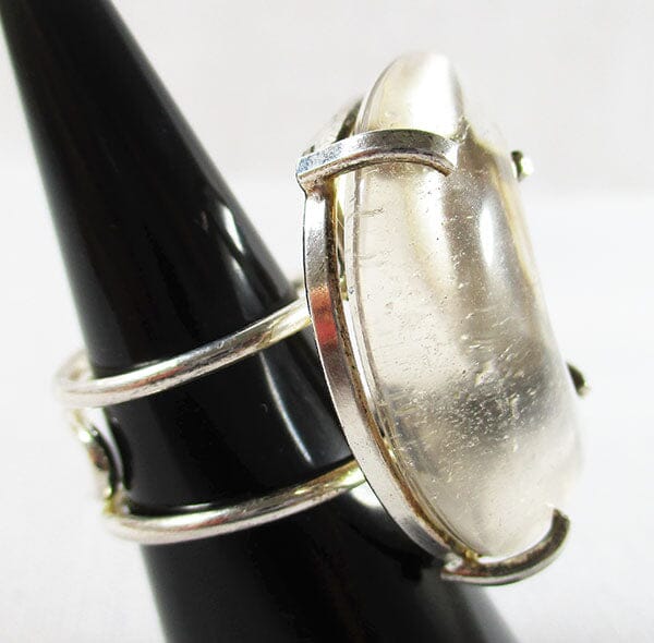 Very Pale Smoky Quartz Adjustable Ring - Crystal Jewellery > Gemstone Rings