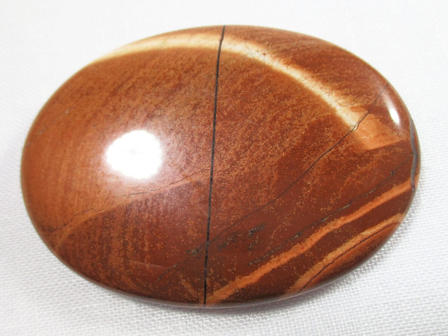 Wavy Mookaite Palm Stone - Cut & Polished Crystals > Polished Crystal Palm Stones